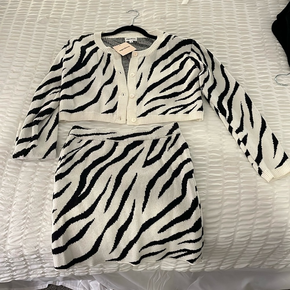 Eloise Knit Set in Zebra